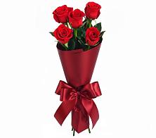 Букет 5 Красных роз Эдлесс Лав в Макарово