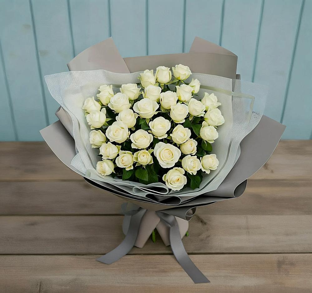 Букет Белоснежная нежность в Макарово