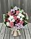 Букет цветов из: Альстромерии, Гвоздики, Розы и Хризантемы в Макарово
