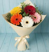 Букет цветов из:  Герберы в Макарово