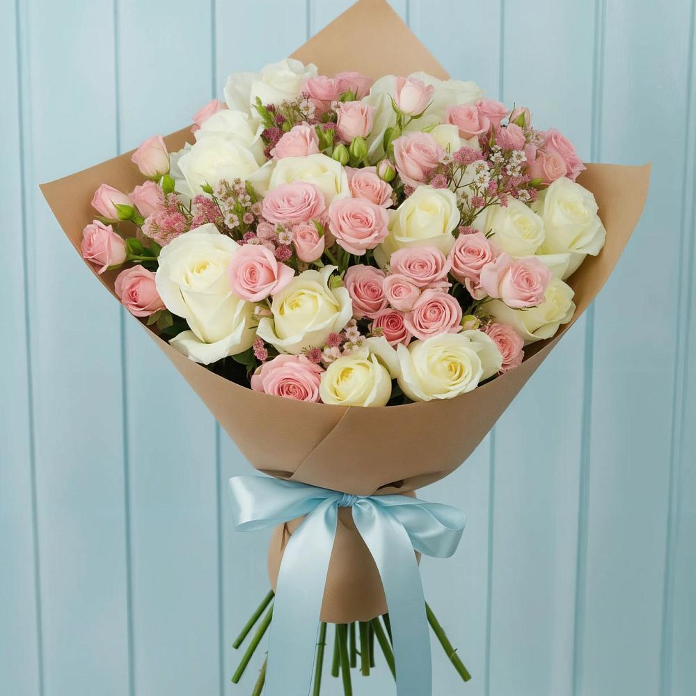 Букет цветов из: Розы в Макарово