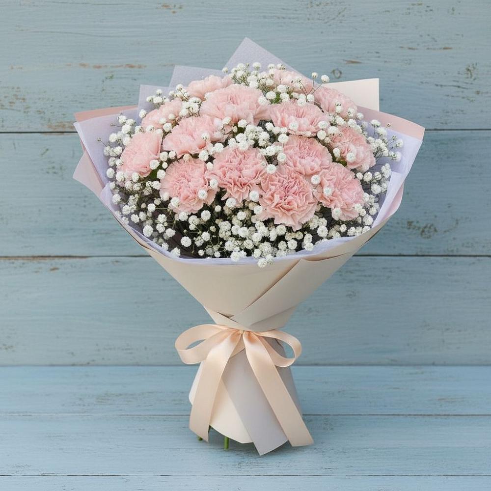 Букет цветов из: Гвоздики в Макарово