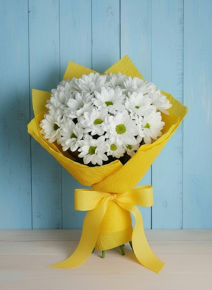 Букет цветов из: Хризантемы в Макарово