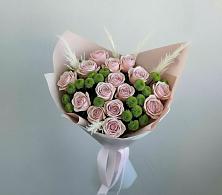 Букет цветов из:  Розы и Хризантемы в Макарово