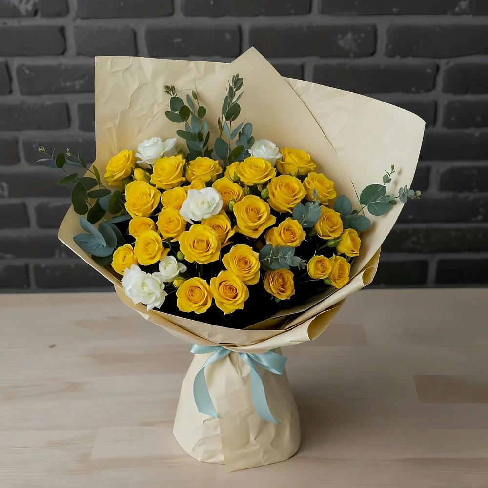 Букет цветов из: Розы в Макарово