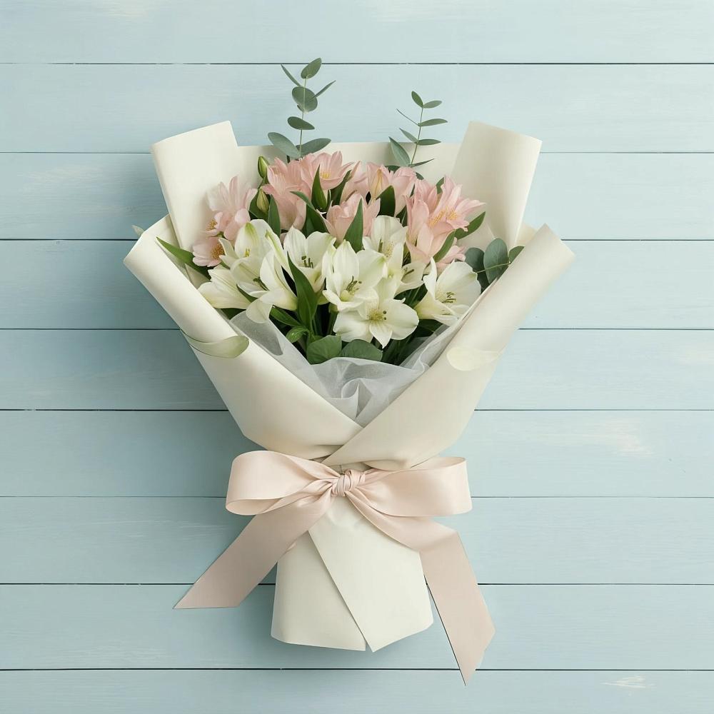 Букет цветов из: Альстромерии в Макарово