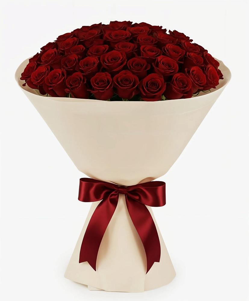 Букет 101 Бордовая роза Блэк Бакарра в Макарово