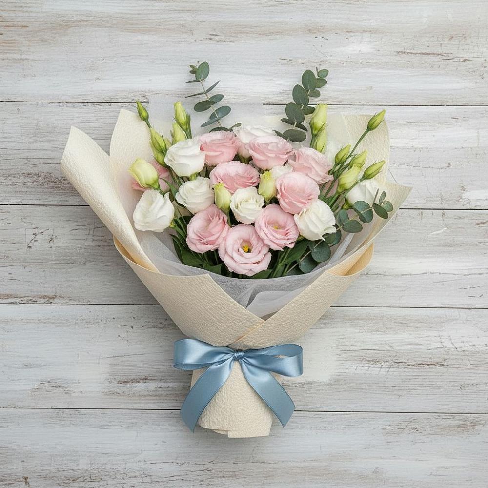 Букет цветов из: Лизиантусы в Макарово